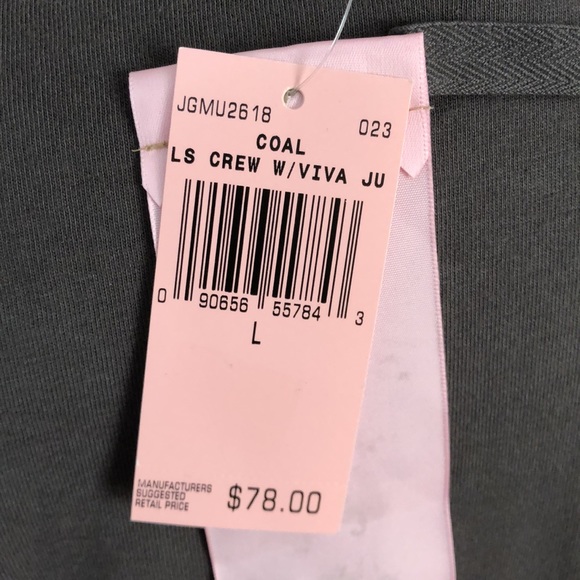 Juicy Couture Coal ‘Viva Juicy’ LS T-shirt - Picture 4 of 4